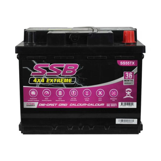 SS55TX SSB 4X4 Extreme 4WD Battery (Group 55T)