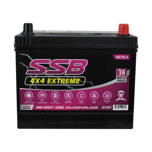 SS70LX SSB 4X4 Extreme 4WD Battery (Group 70L)