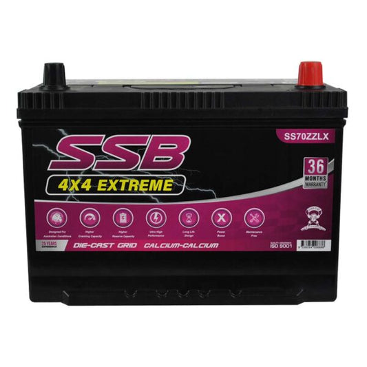 SS70ZZLX SSB 4X4 Extreme 4WD Battery (Group 70ZZLX)
