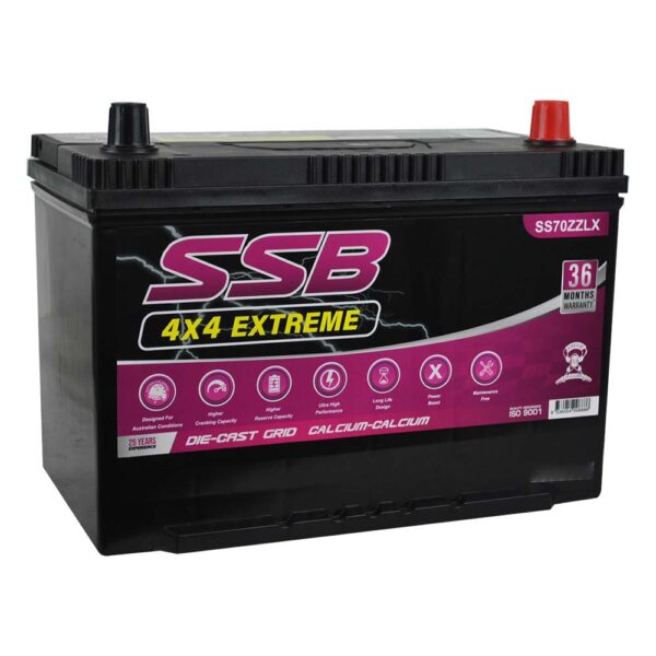SS70ZZLX SSB 4X4 Extreme 4WD Battery (Group 70ZZLX)