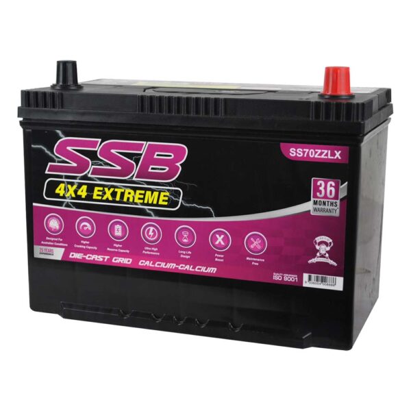 SS70ZZLX SSB 4X4 Extreme 4WD Battery (Group 70ZZLX)