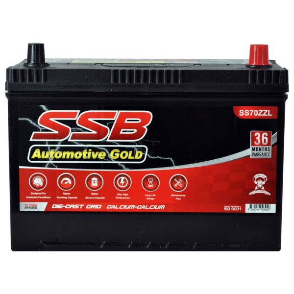 SS70ZZL SSB Gold MF Car Battery (N70ZZL)