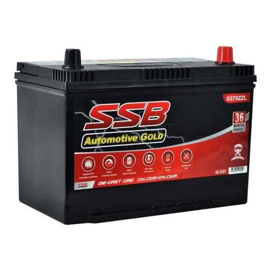 SS70ZZL SSB Gold MF Car Battery (N70ZZL)