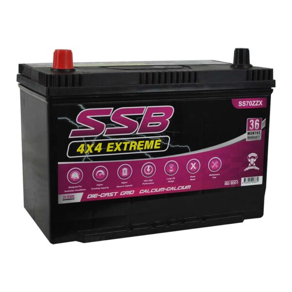 SS70ZZX SSB 4X4 Extreme 4WD Battery (Group 70ZZ)