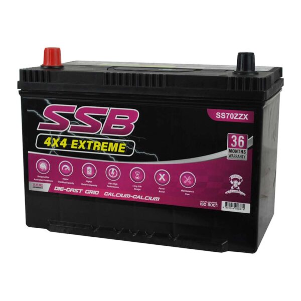 SS70ZZX SSB 4X4 Extreme 4WD Battery (Group 70ZZ)