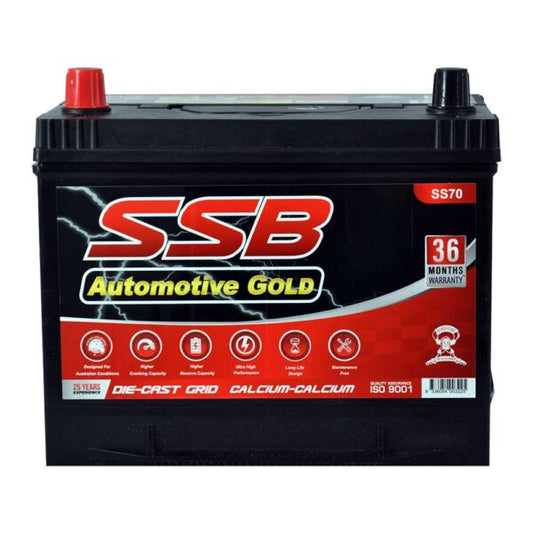 SS70 SSB Gold MF Car Battery (70 BCI)