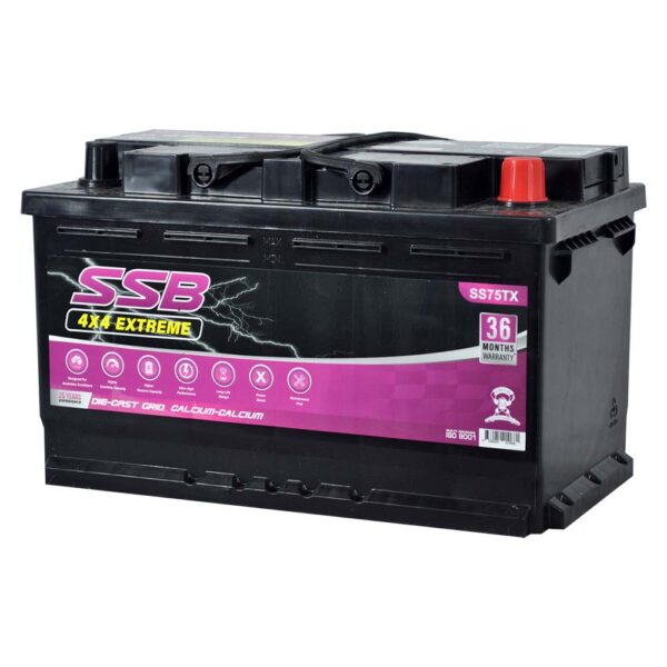 SS75TX SSB 4X4 Extreme 4WD Battery (Group 75T)