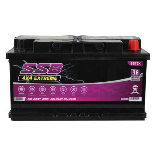 SS75X SSB 4X4 Extreme 4WD Battery (Group 75)