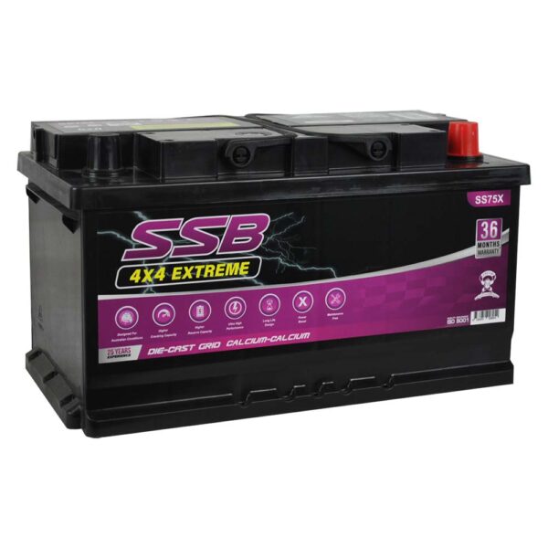 SS75X SSB 4X4 Extreme 4WD Battery (Group 75)