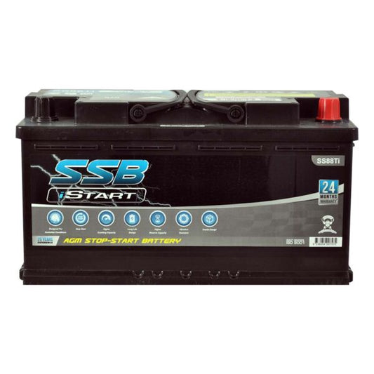 SS88Ti SSB Stop Start VRLA AGM Battery Hybrid Car Battery (DIN88H)