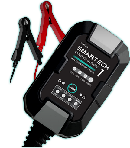 Smartech 6V/12V 1A Motorcycle Charge Automatic Lead-acid, Lithium Battery Trickle Charger