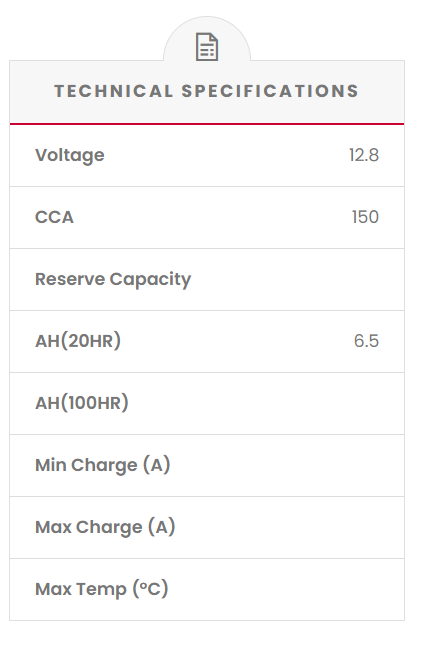 RT7B-4 SSB XR Series Motorcycle Battery