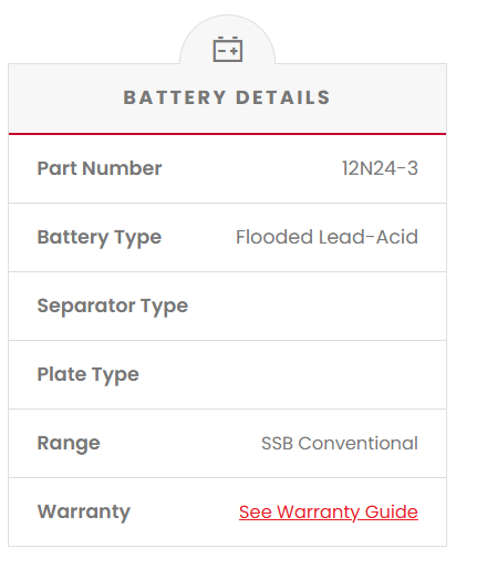 12N24-3 SSB Lawn Mower Flooded Battery (Suitable for Tractors & Trucks)