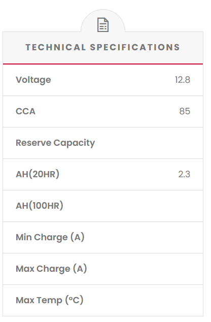 RT4B-4 SSB XR Series Motorcycle Battery