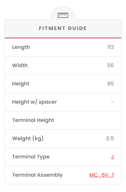 LFP612 SSB Lithium Ultralite Motorcycle Battery (6V)