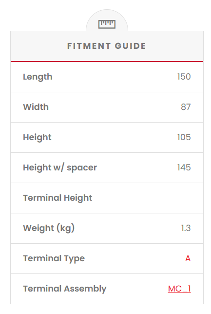 SSB LH14-BS (YTX14-BS)12V 425CCA UltraLite Lithium Prismatic Cell Motorcycle