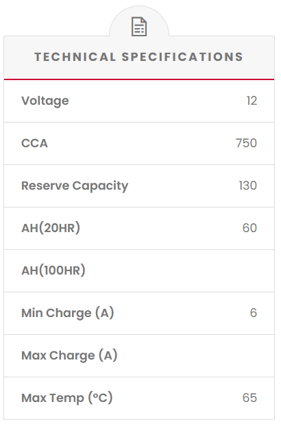 SS55TX SSB 4X4 Extreme 4WD Battery (Group 55T)