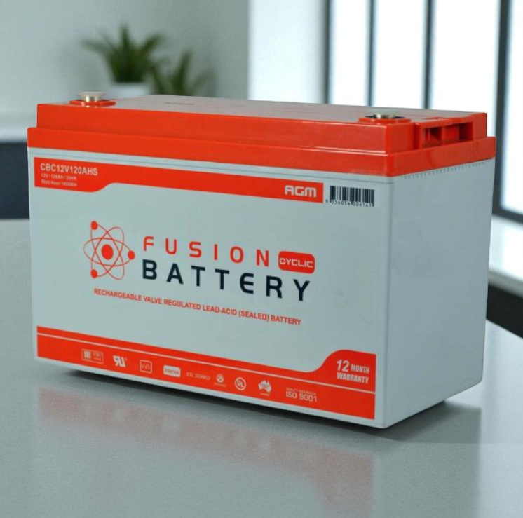 CBC12V120AHS Fusion 120Ah AGM 12V Deep Cycle Battery