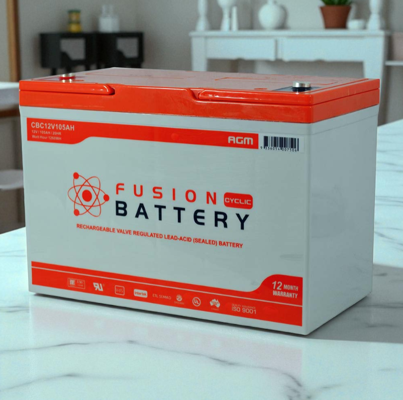 CBC12V105AH Fusion AGM 12V Deep Cycle Battery