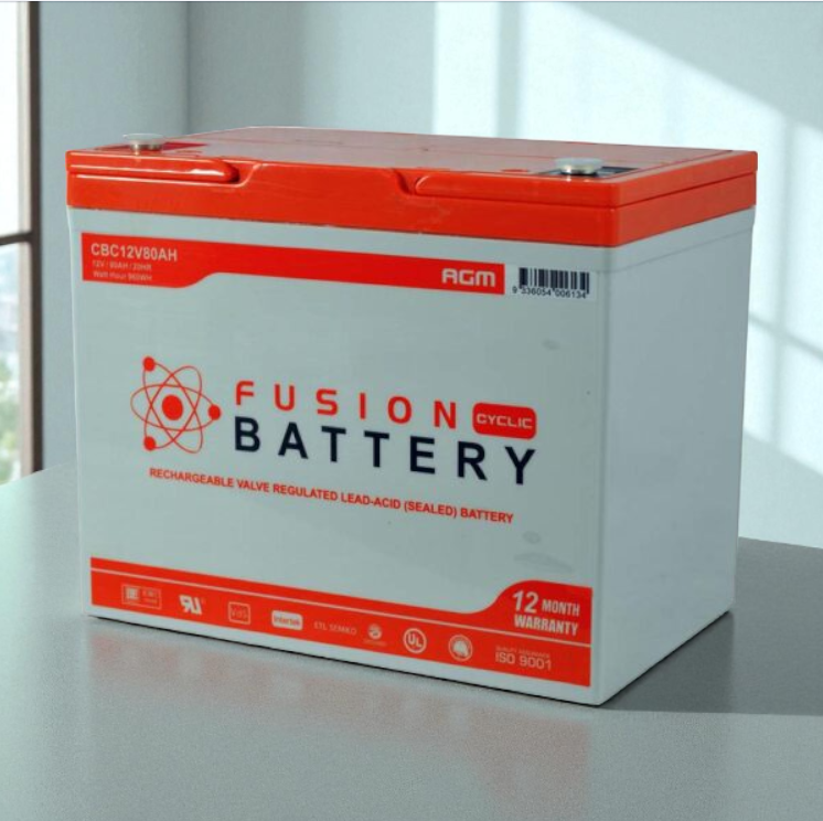 CBC12V80AH Fusion AGM 12V 80Ah Deep Cycle Battery