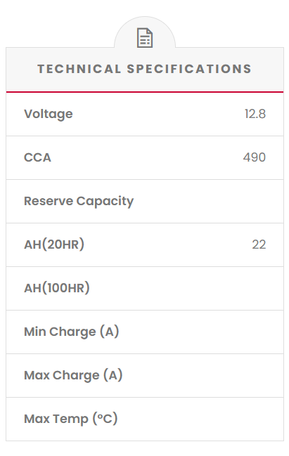 HVT-6 SSB DryCell HVT Motorcycle Battery