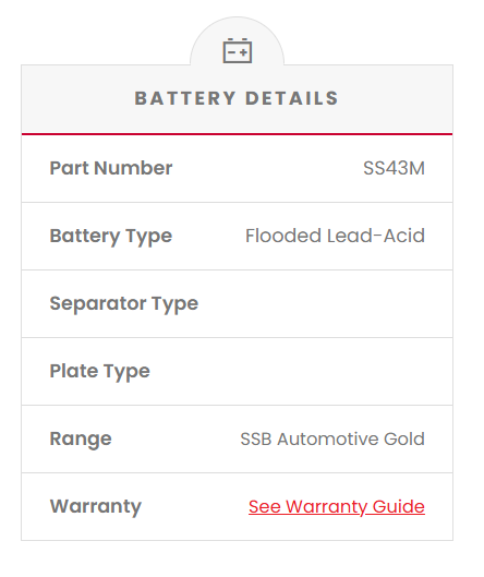 SS43M SSB Gold MF Car Battery (NS60L)
