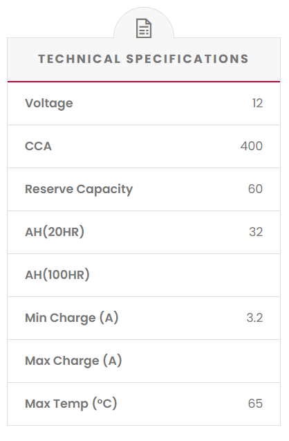 SS41 SSB Gold MF Car Battery (NS40Z)