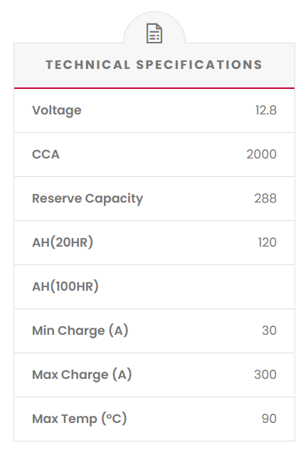 LS88T SSB Lithium Starting Car Battery