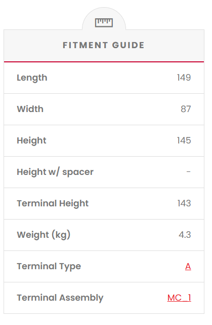 YTX14-BS SSB Powersport MF Motorcycle Battery