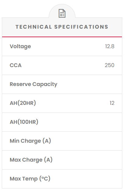 YTX14-BS SSB Powersport MF Motorcycle Battery