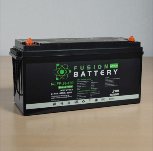 V-LFP-24-100 Fusion Lithium 24V 100AH Deep Cycle Battery
