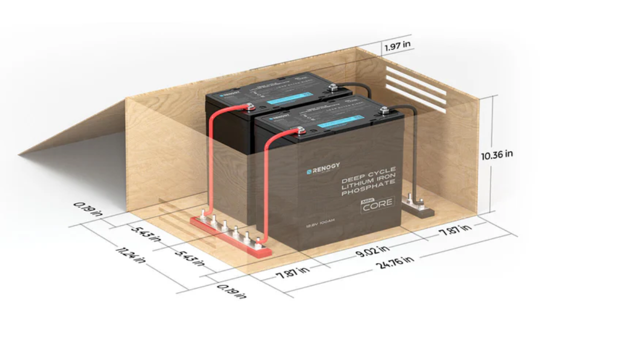 Renogy Core Mini 12.8V 100Ah Lithium LiFePO4 Battery