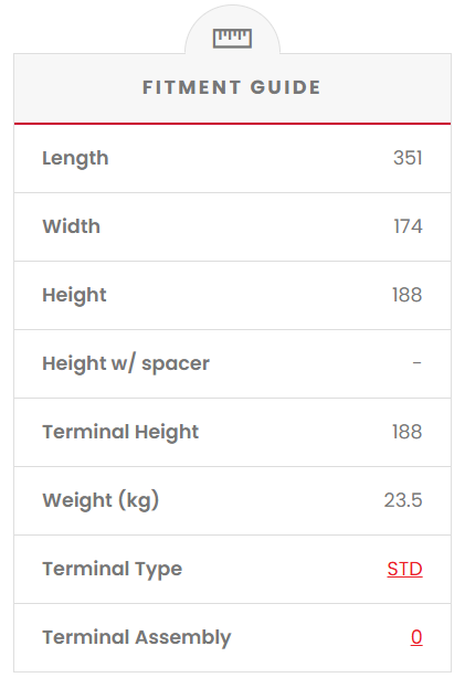 SS88T SSB Gold Car Battery (DIN88LH) (DIN88MF)