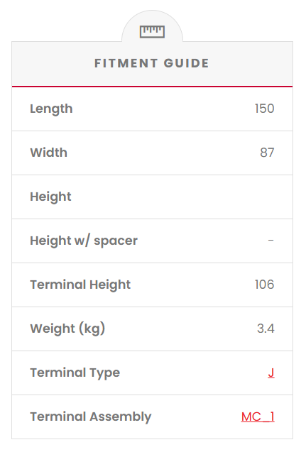 YTX12A-BS SSB Powersport MF Motorcycle Battery
