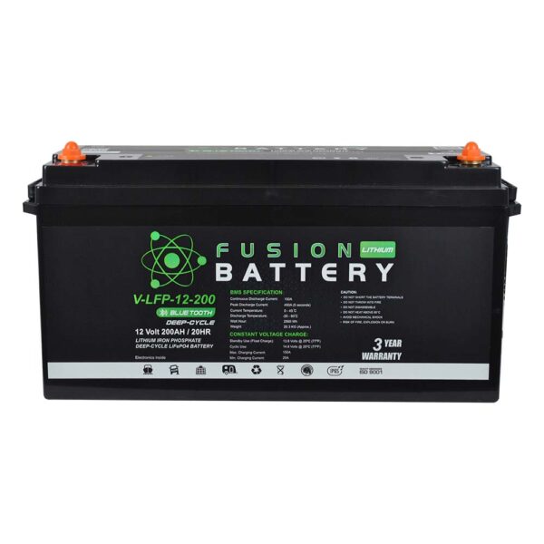 200AH Fusion Lithium 12V Deep Cycle Battery