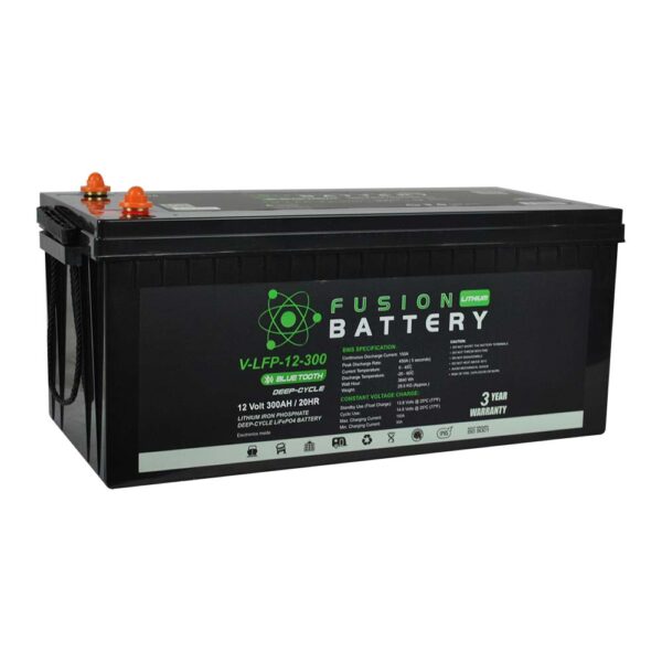 V-LFP-12-300 Fusion Lithium 12V Deep Cycle Battery