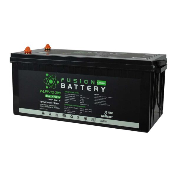 V-LFP-12-300 Fusion Lithium 12V Deep Cycle Battery