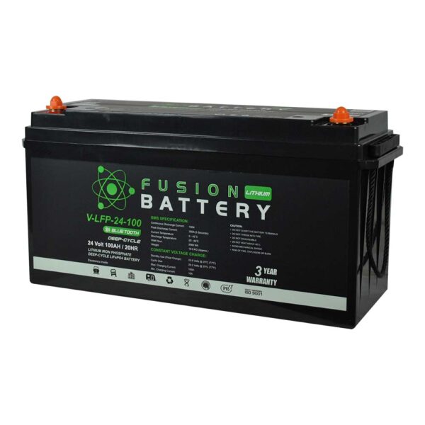 V-LFP-24-100 Fusion Lithium 24V 100AH Deep Cycle Battery