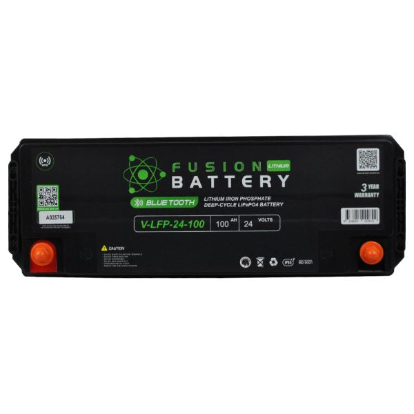 V-LFP-24-100 Fusion Lithium 24V 100AH Deep Cycle Battery