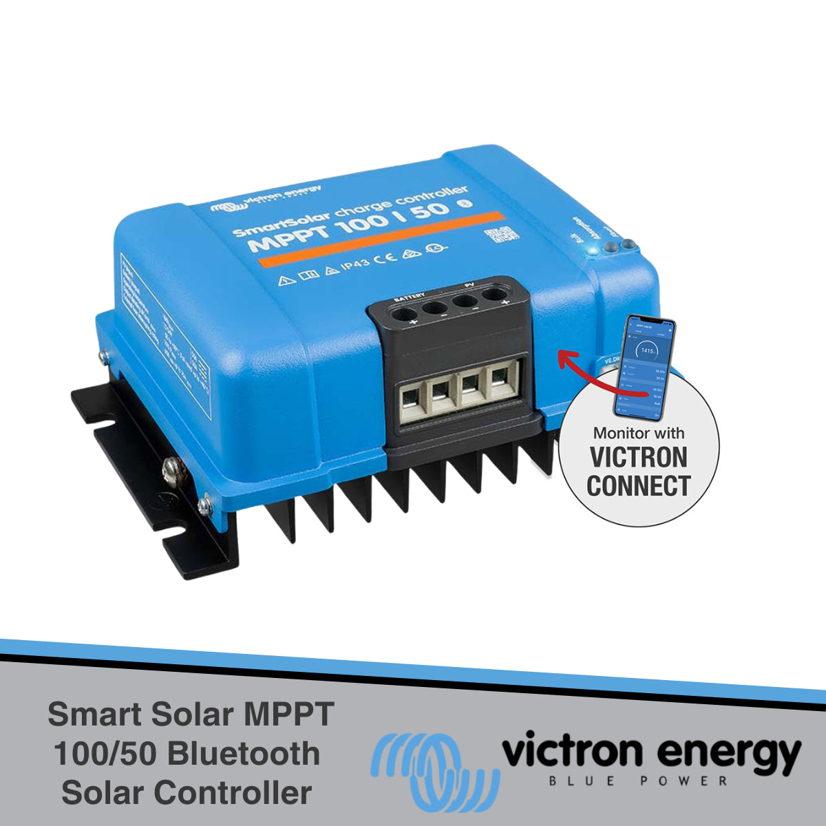 Victron Smart Solar MPPT 100/50 Bluetooth Solar Controller SCC110050210