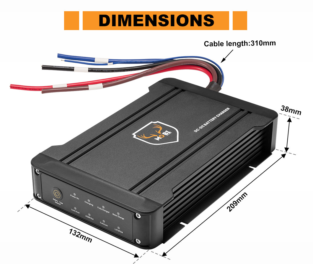 12V 20A DC to DC Battery Charger Dual Battery System MPPT - Free Delivery