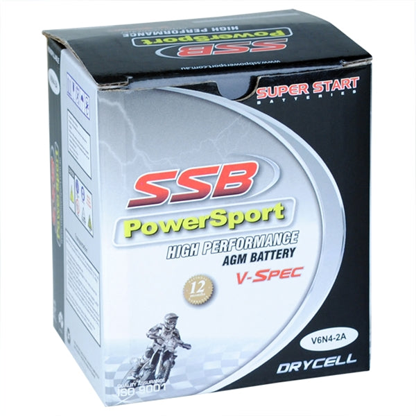 6N4-2A-7 SSB Powersport Flooded Motorcycle Battery