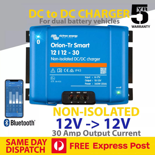 Victron Orion-Tr Smart 12/12-30A Non-Isolated DC-DC Charger – Express Post