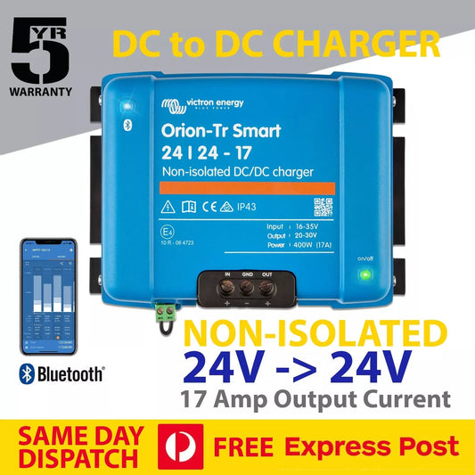Victron Orion-Tr Smart 24/24-17A Non-Isolated DC-DC Charger - Express Post