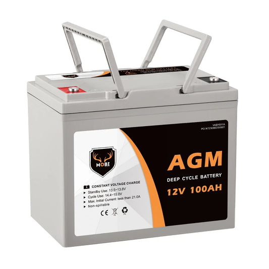 100AH 12V AGM Battery Camping Marine 4WD Fridge Solar Deep Cycle Battery