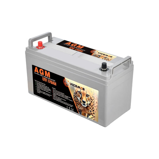 170AH 12V AGM Battery Camping Marine 4WD Fridge Solar Deep Cycle Battery