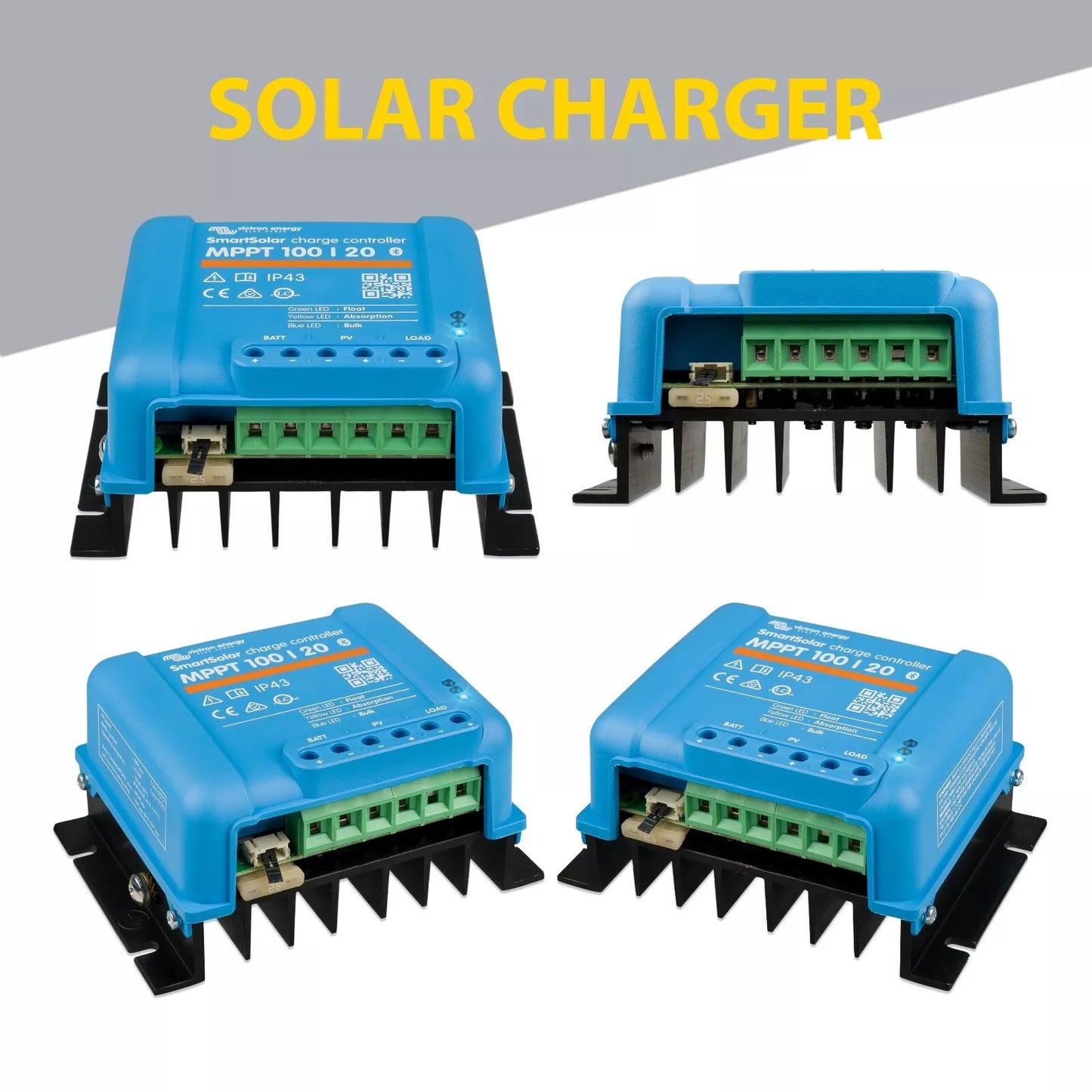 Victron Smart Solar MPPT 100/20 (12/24/48V) Solar Charge Controller - Express Post