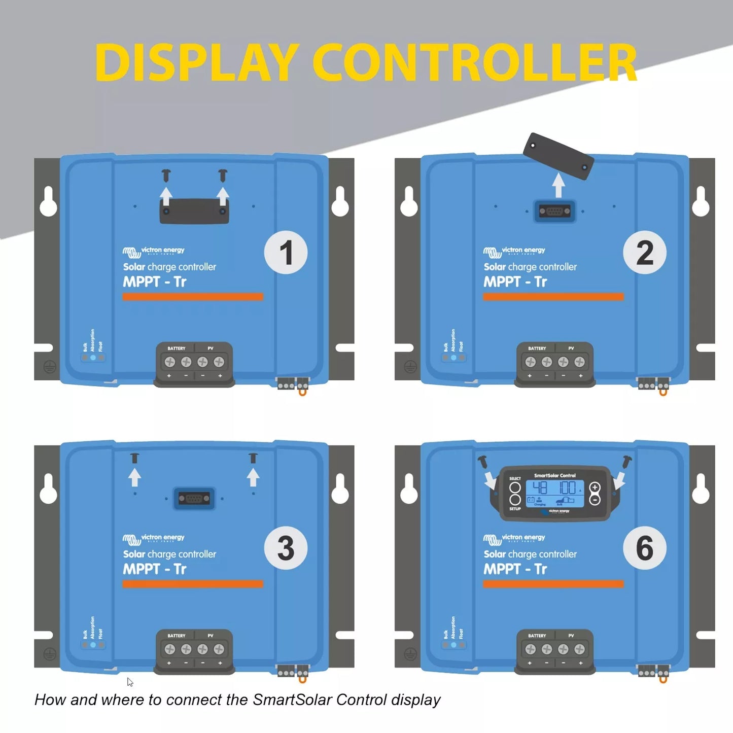 Victron Smart Solar Pluggable Control Display - Smart Solar MPPT 150 250 - Express Post