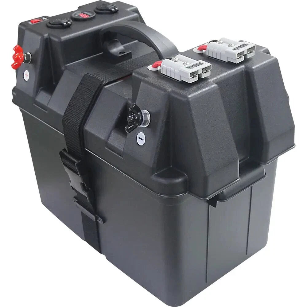12V Portable Battery Box - Compatible with all Battery Types