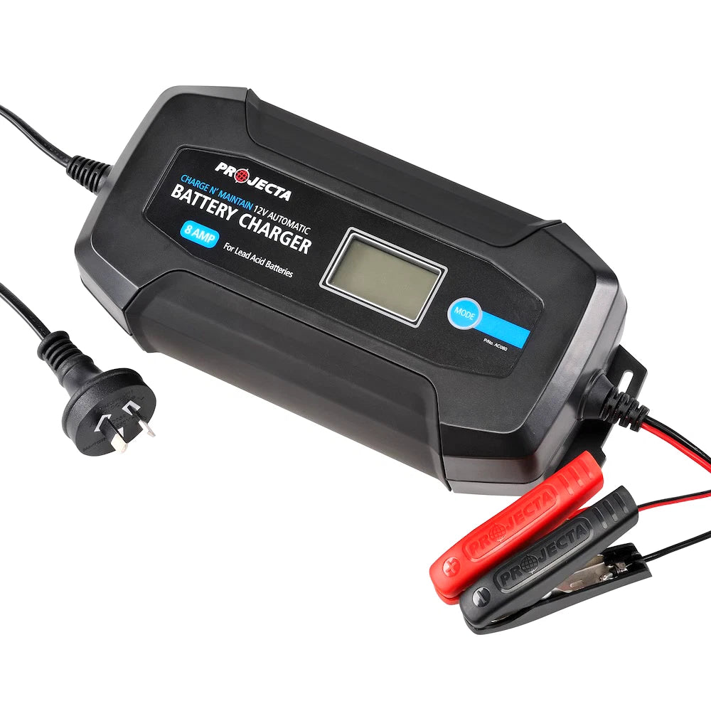 Projecta 8 Amp 12V 8 Stage Car Marine Caravan Automatic Battery Charger
